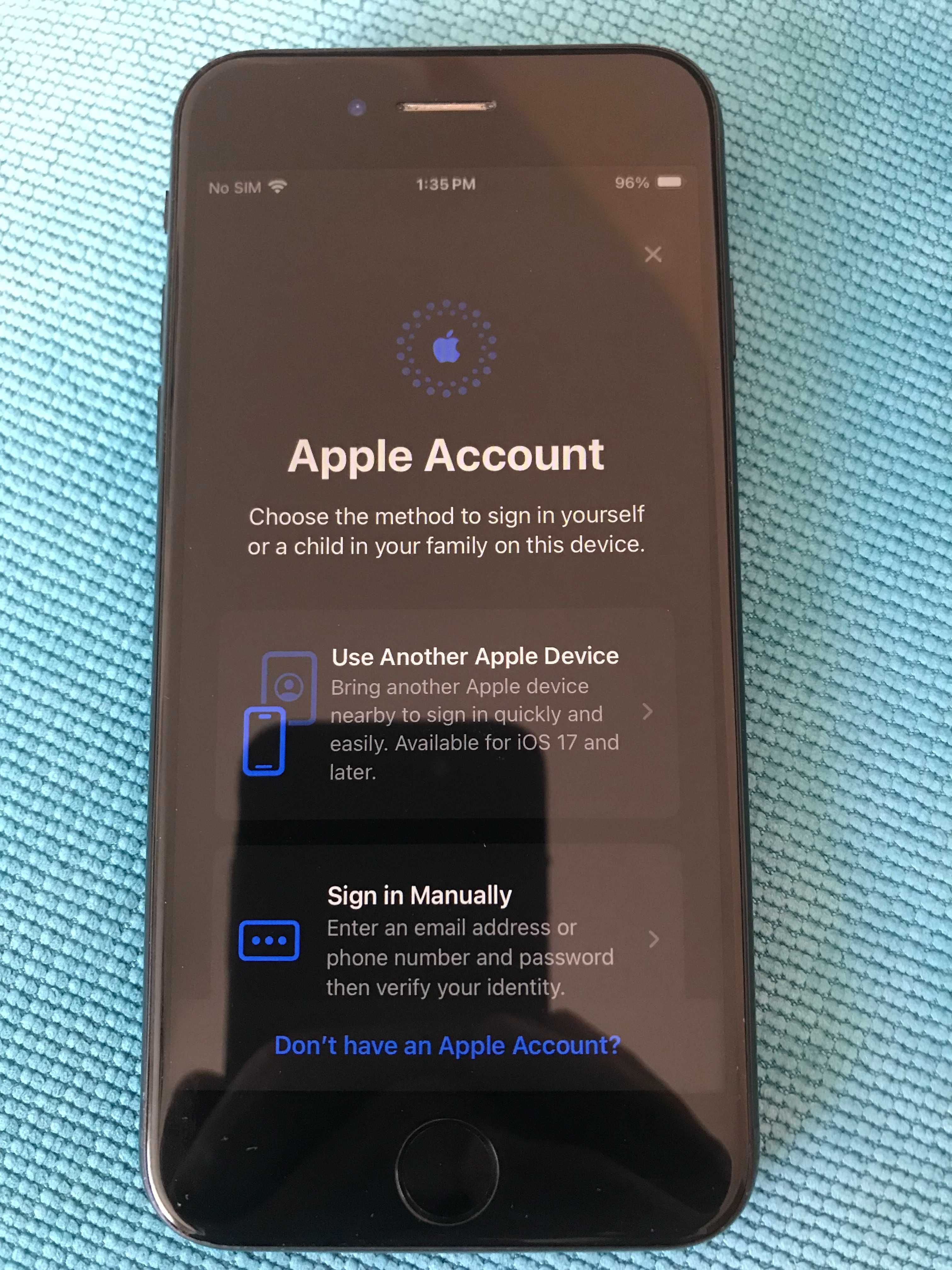 iPhone SE 2022 (3rd gen) SE3 Midnight синьо 64GB 5G esim 86% батерия