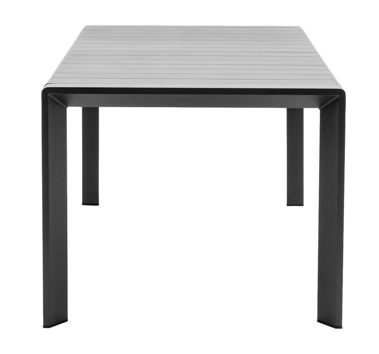 Masa terasa gradina din aluminiu 155 x 92 x 75 cm gri antracit curte