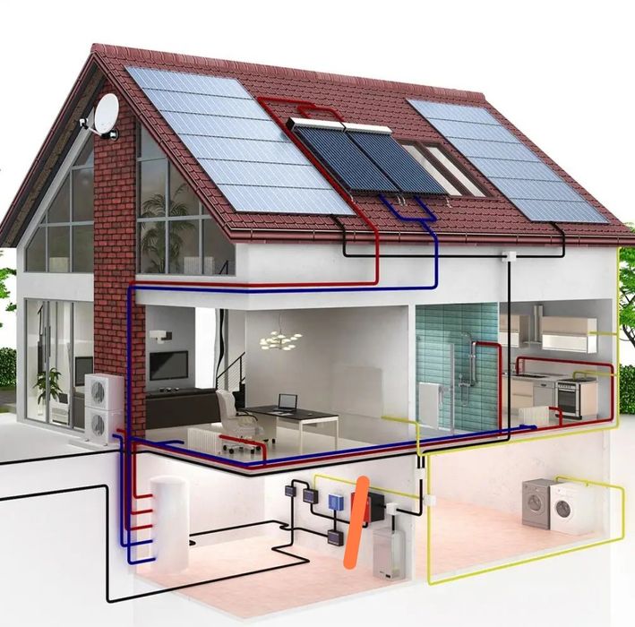 Kit fotovoltaic Hibrid cu Btaerii - Soluție Completa pentru Locuințe ș