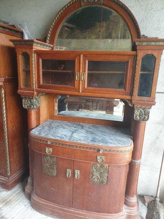 Mobilier de sufragerie Art Deco din stejar masiv