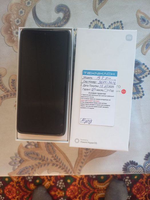 Xiomi 14T Pro 450$  9 oy ishlatdim, 12/512