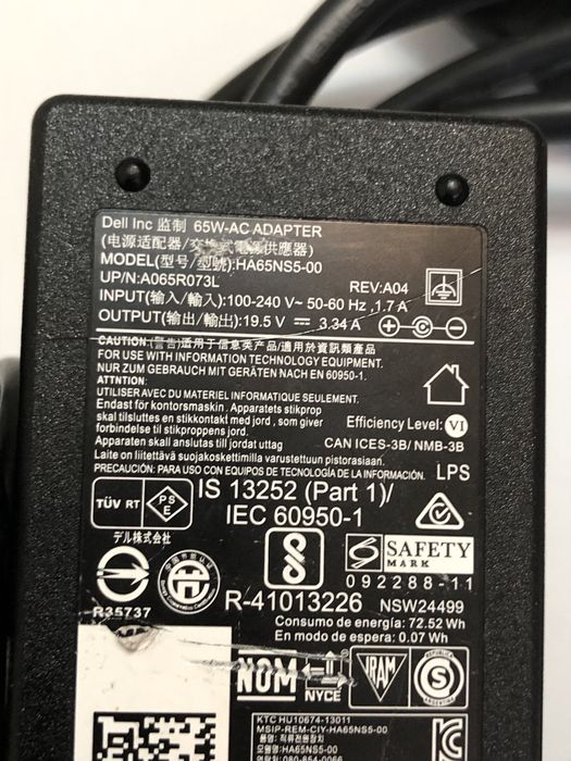 Incarcator Dell HA65NS5-00 Original 65W,mufs 4,5/3 mm