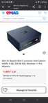 Mini PC Beelink Mini S, procesor Intel Celeron N5095, 8 GB, 256 GB SSD
