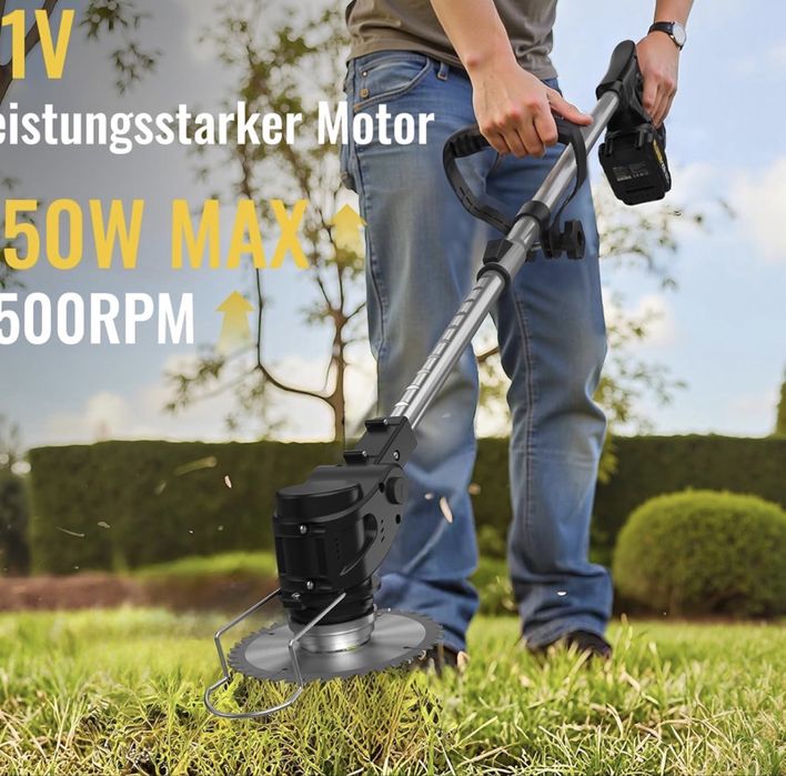 Masina de tuns iarba. Acumulatori 24v . 2 baterii.