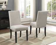 Трапезен стол Roundhill Furniture Biony Cabernet с декорация 2 бр. к-т