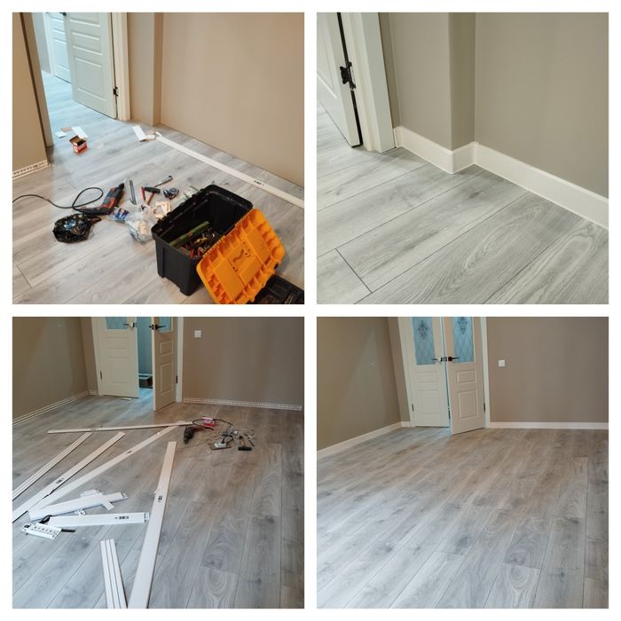 Установка плинтуса от 650тг