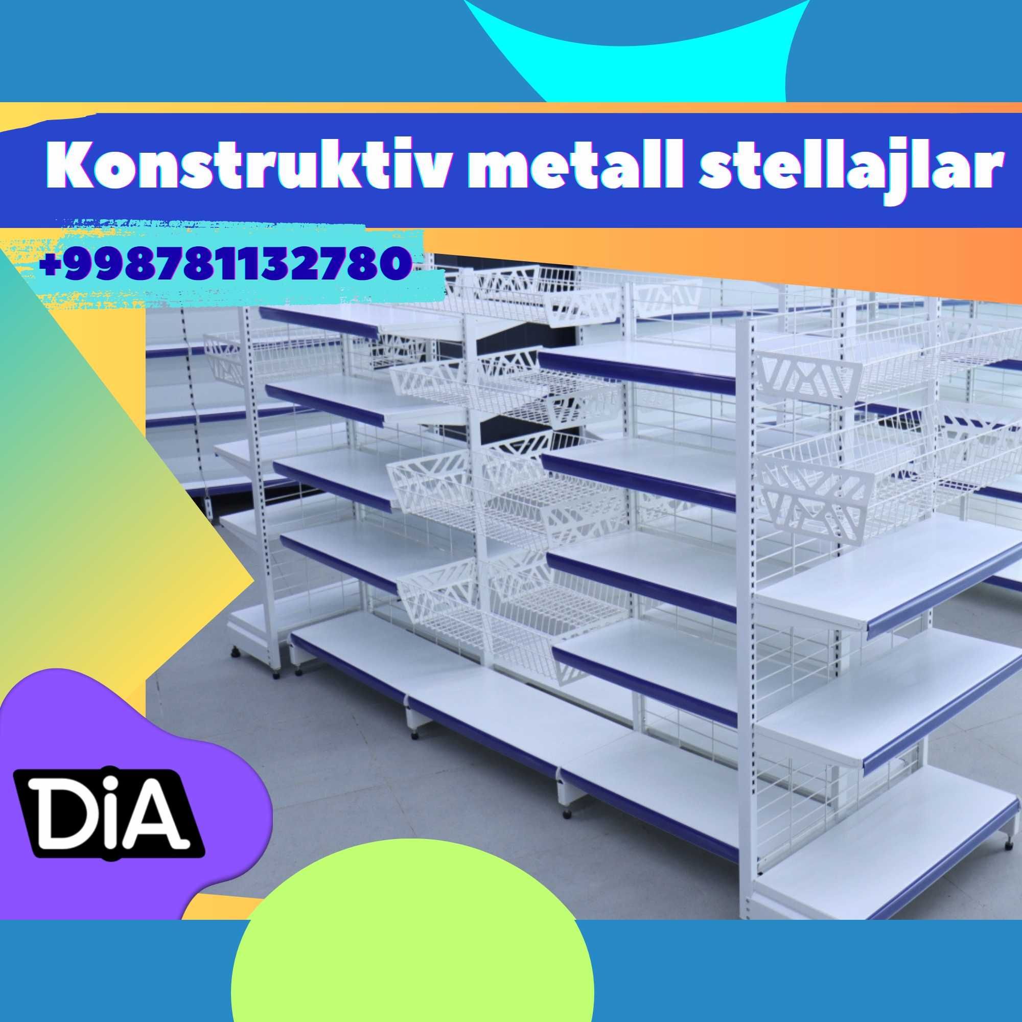Стеллаж металлический сборный, konstruktiv metall stellajlar