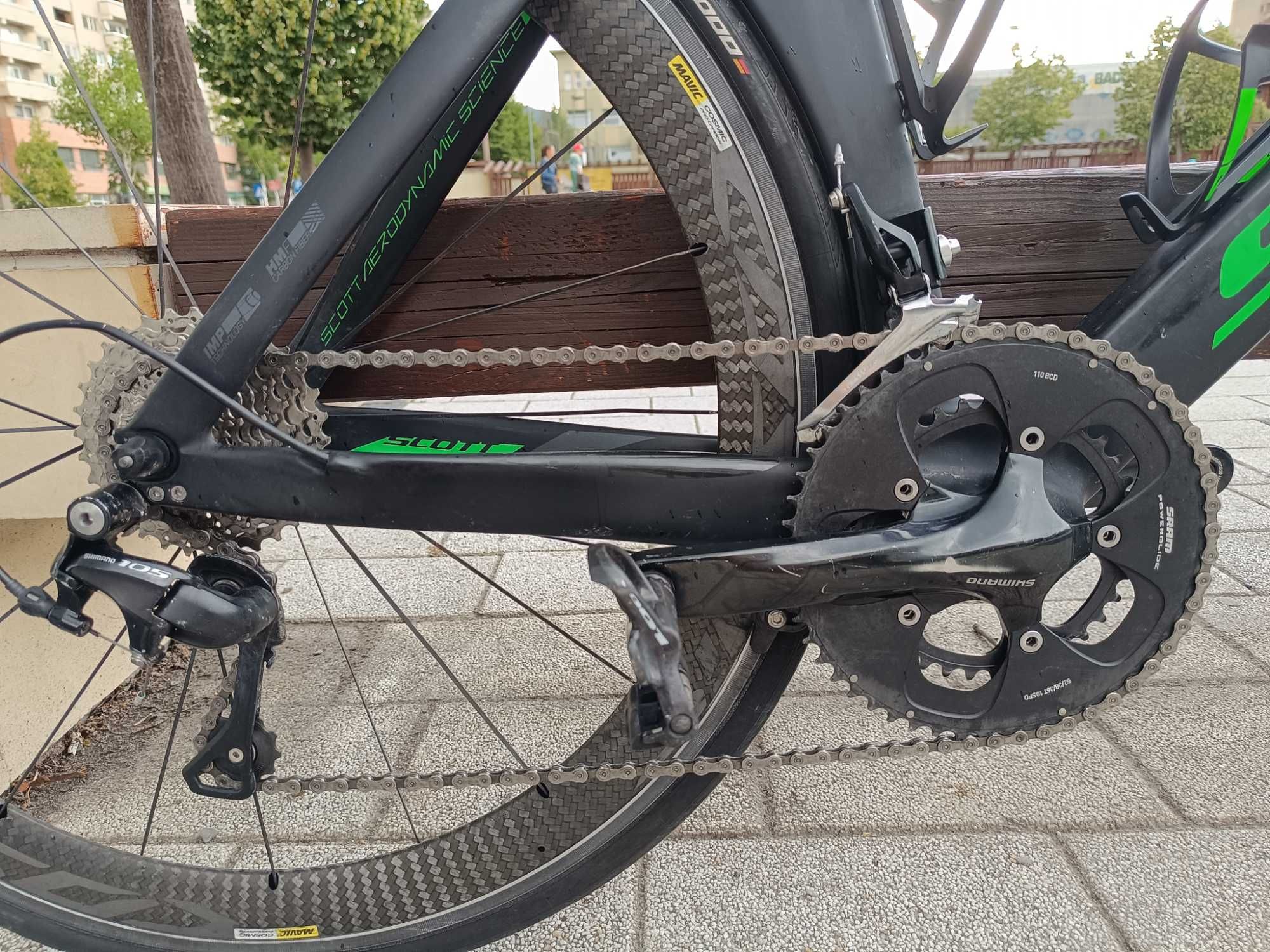 Bicicletă carbon TT/Triatlon Scott Plasma X – mărimea L (175–185 cm)