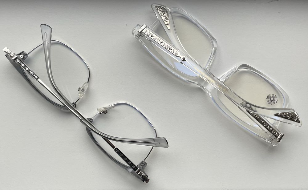 *NOU*Ochelari Chrome Hearts Argintii Transparenți Gri