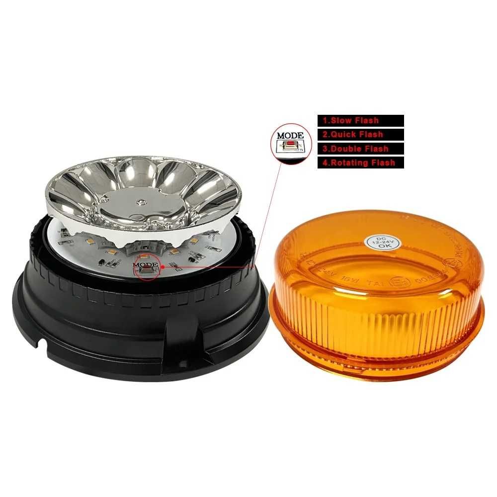 Аварийна лампа с магнит за автомобили Камиони Трактор 12 / 24V