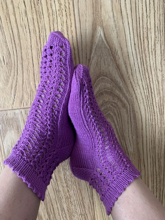 Носки летние вязаные хлопок