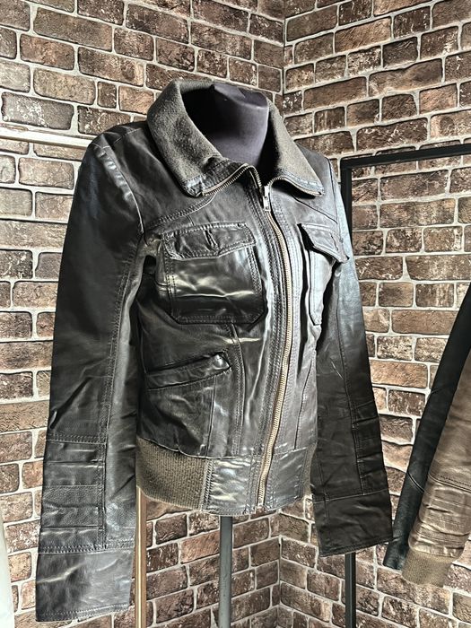Винтажная куртка из натуральной кожи