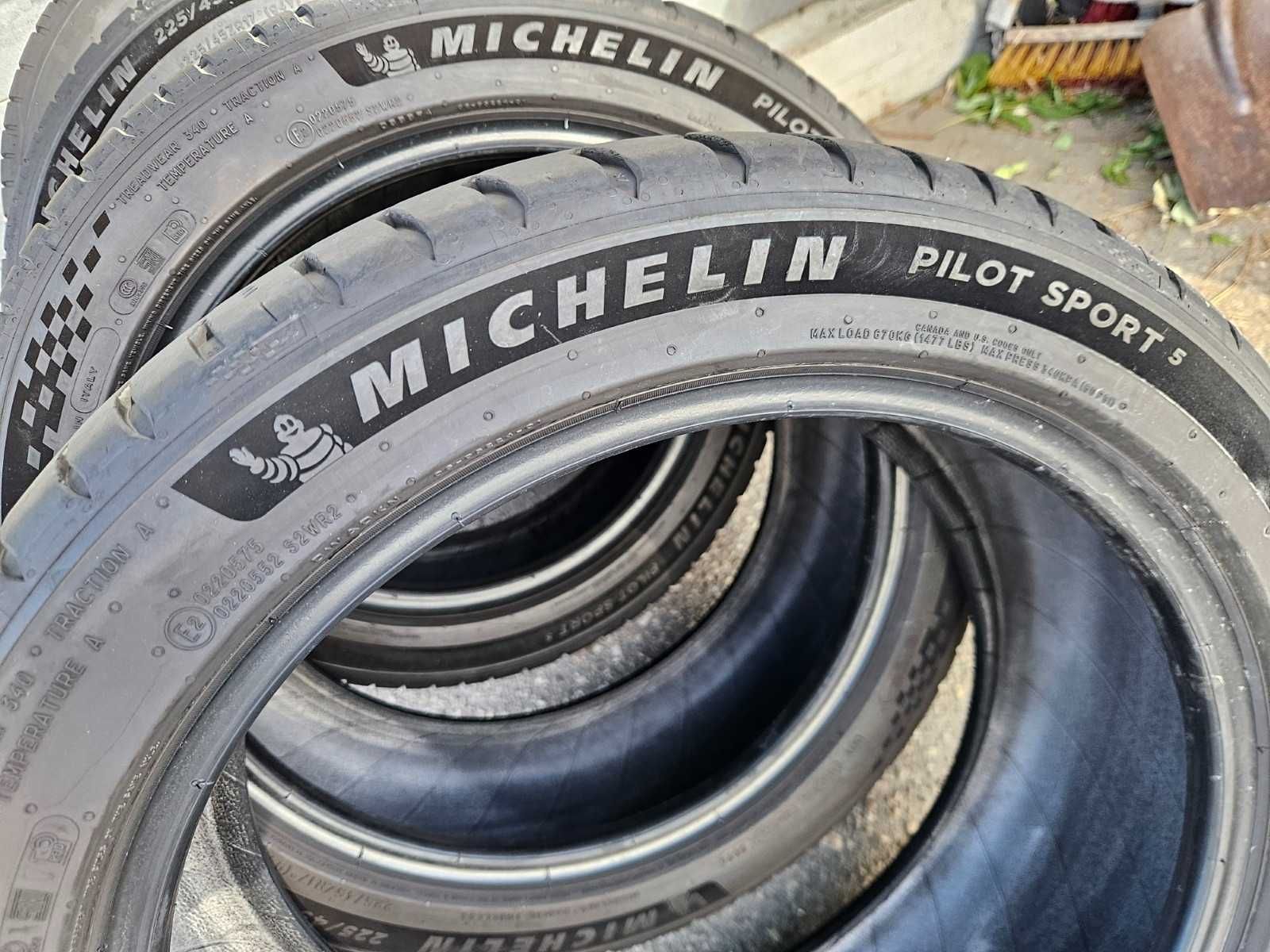 4бр 17" 225/45 ZR17 летни MICHELIN Pilot Sport 5 - 2024г.