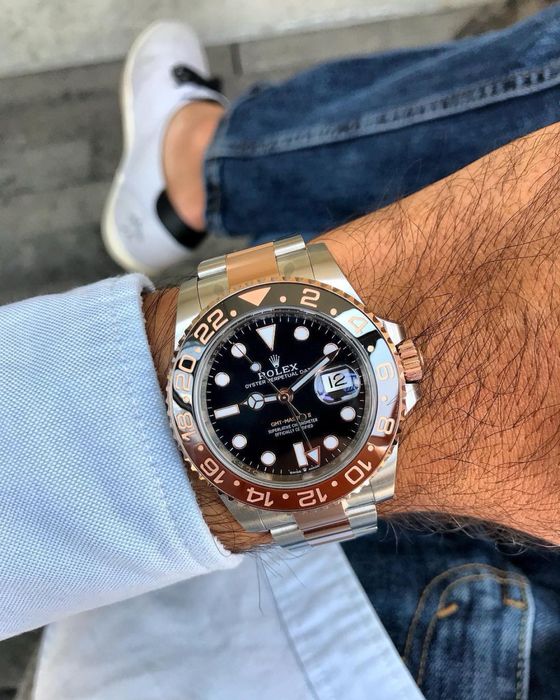 rolex gmt - master ll black dial steel