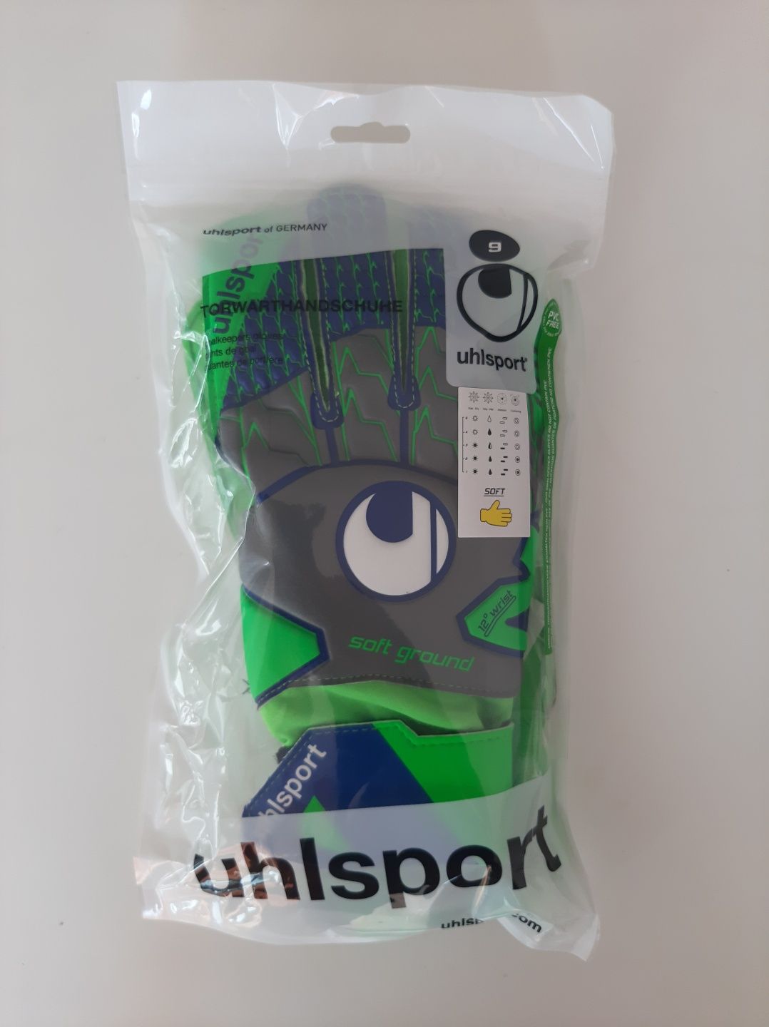 Вратарски ръкавици Uhlsport Soft Pro, размер 8 и размер 9