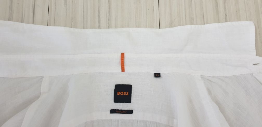 Hugo Boss Rash_2  Len 100% ЛЕН / 3XL НОВО! ОРИГИНАЛ! Мъжка Ленена Риза
