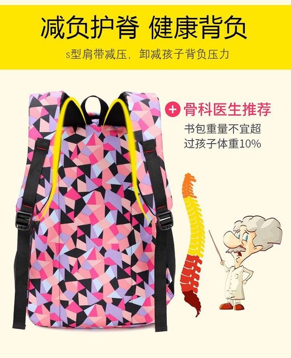 Комплект школьный рюкзак для девочек детский вместительный