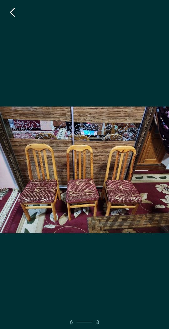 Стол стуллар бор