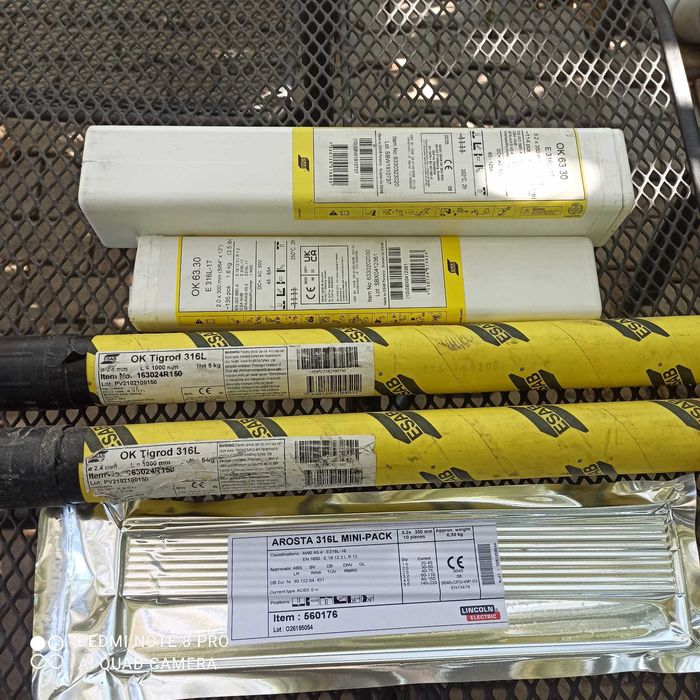 Электроды и присадочные прутки для сварки  нержавеющей стали