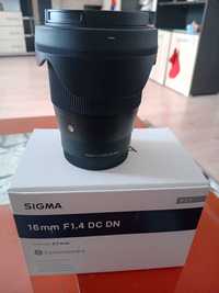 Sigma de 16mm f1.4,motura Sony