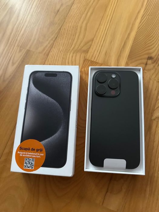 Iphone 15 pro nou negru