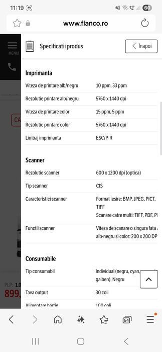 Vând imprimantă Epson L3230