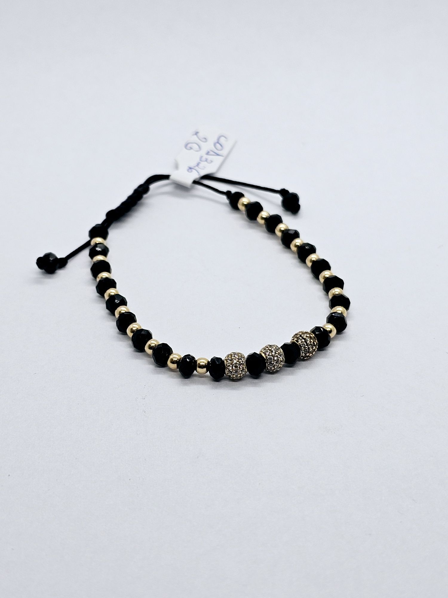 Vand bratara cu bile din aur 14 k 2 g cod 326
