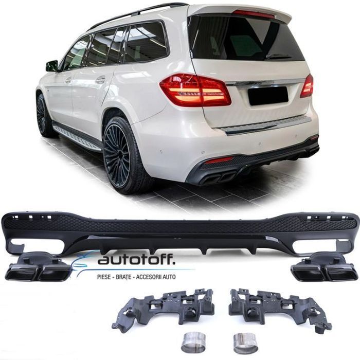 Difuzor bara spate Mercedes GLS X166 Facelift (15-19) Black Look