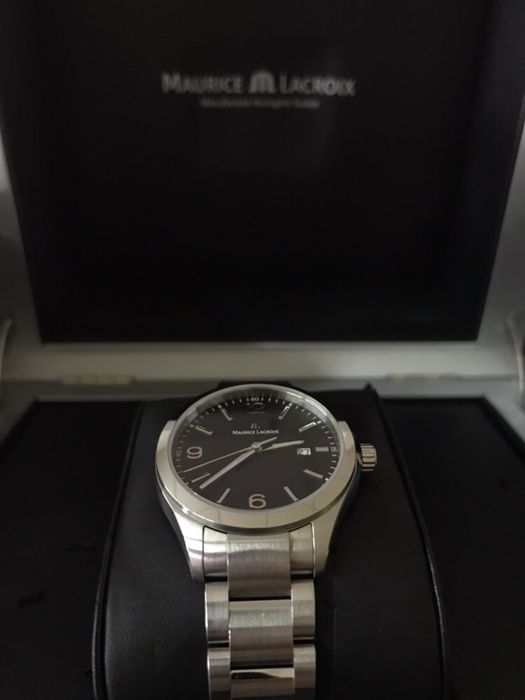 Дамски часовник Maurice Lacroix Miros Date Black Dial Stainless Steel