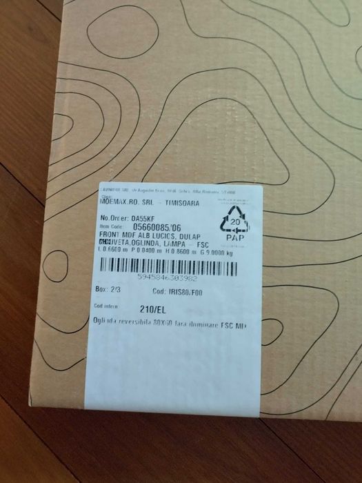 Oglinda baie cu lampa led