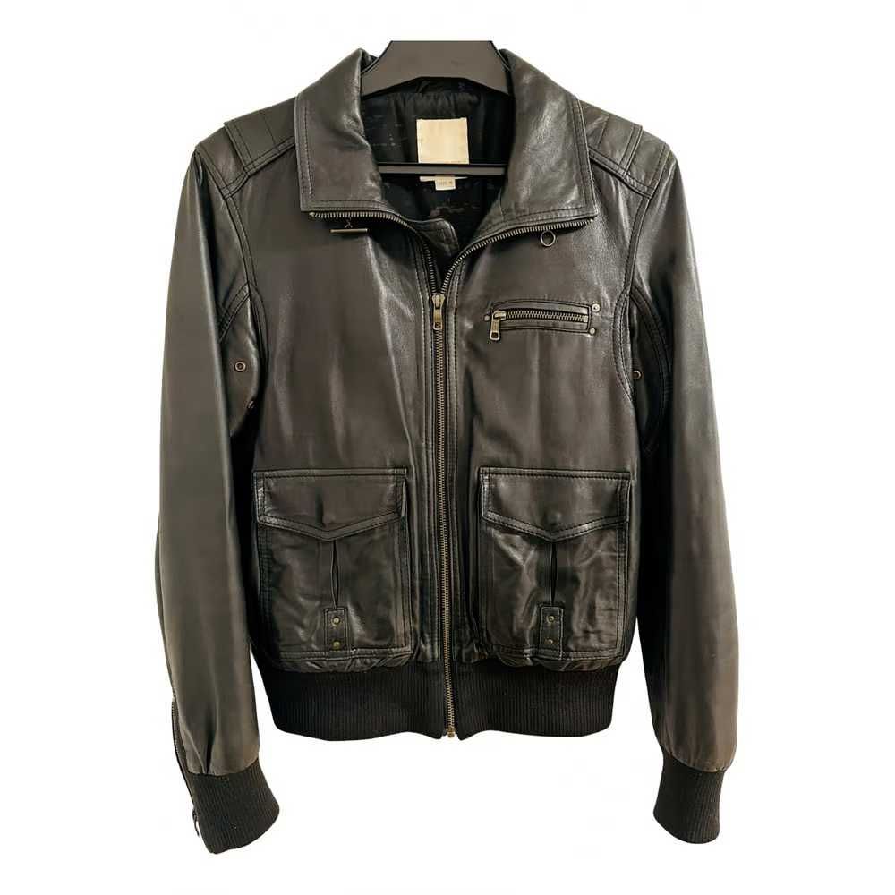 DIESEL, geaca bomber din piele, marime S