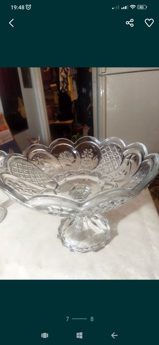 Советская керамика и стекло вазы и салатники