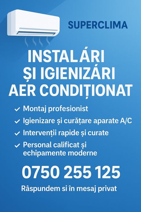 Montaj Instalare Aer conditionat Igienizare Service