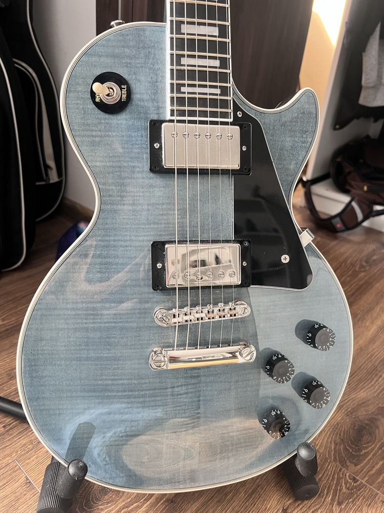 Chitara Epiphone Custom Figured Transparent Blue