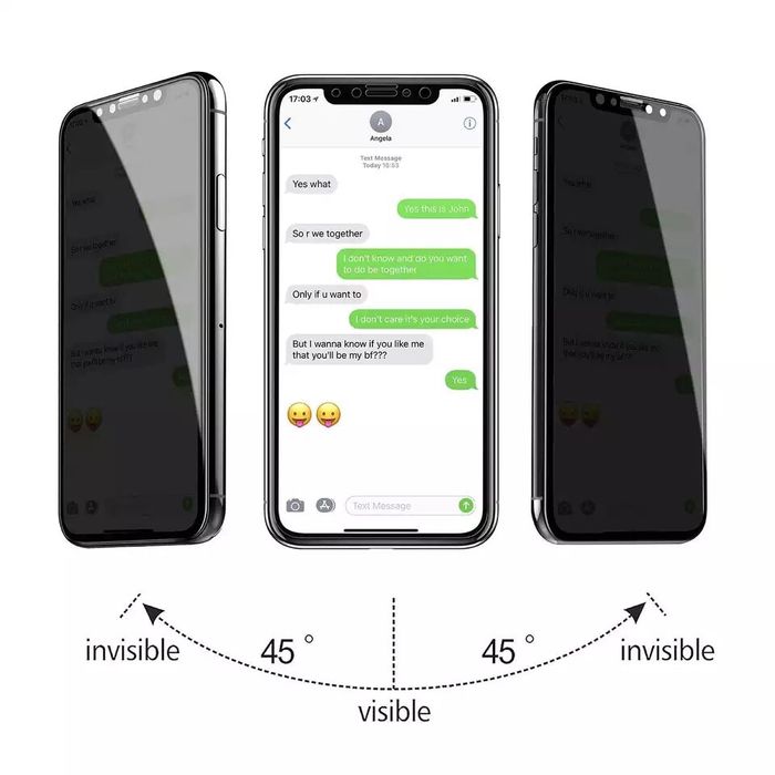Folie Sticla Hard Glass Anti Spy 5D Black Iphone 8 8 Plus 7 7 PLUS SE