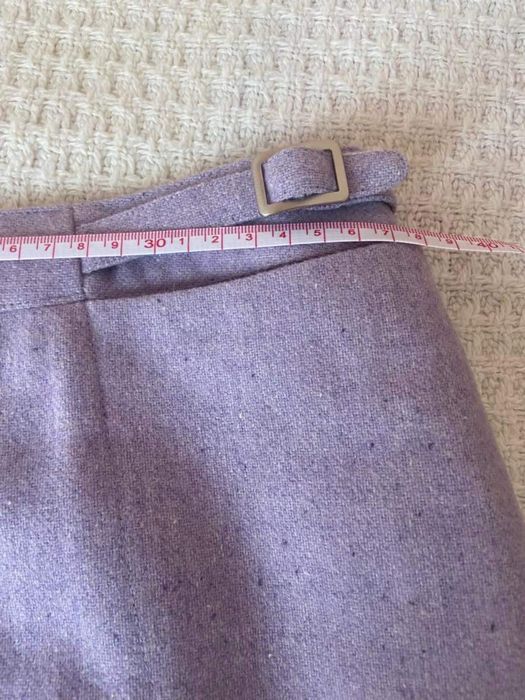Лилава вълнена пола Ann Taylor LOFT