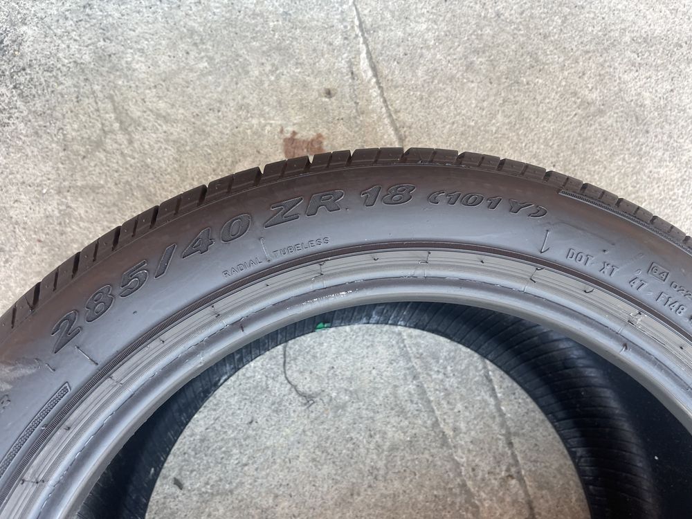 2 anvelope de vara 285/40/18 Pirelli