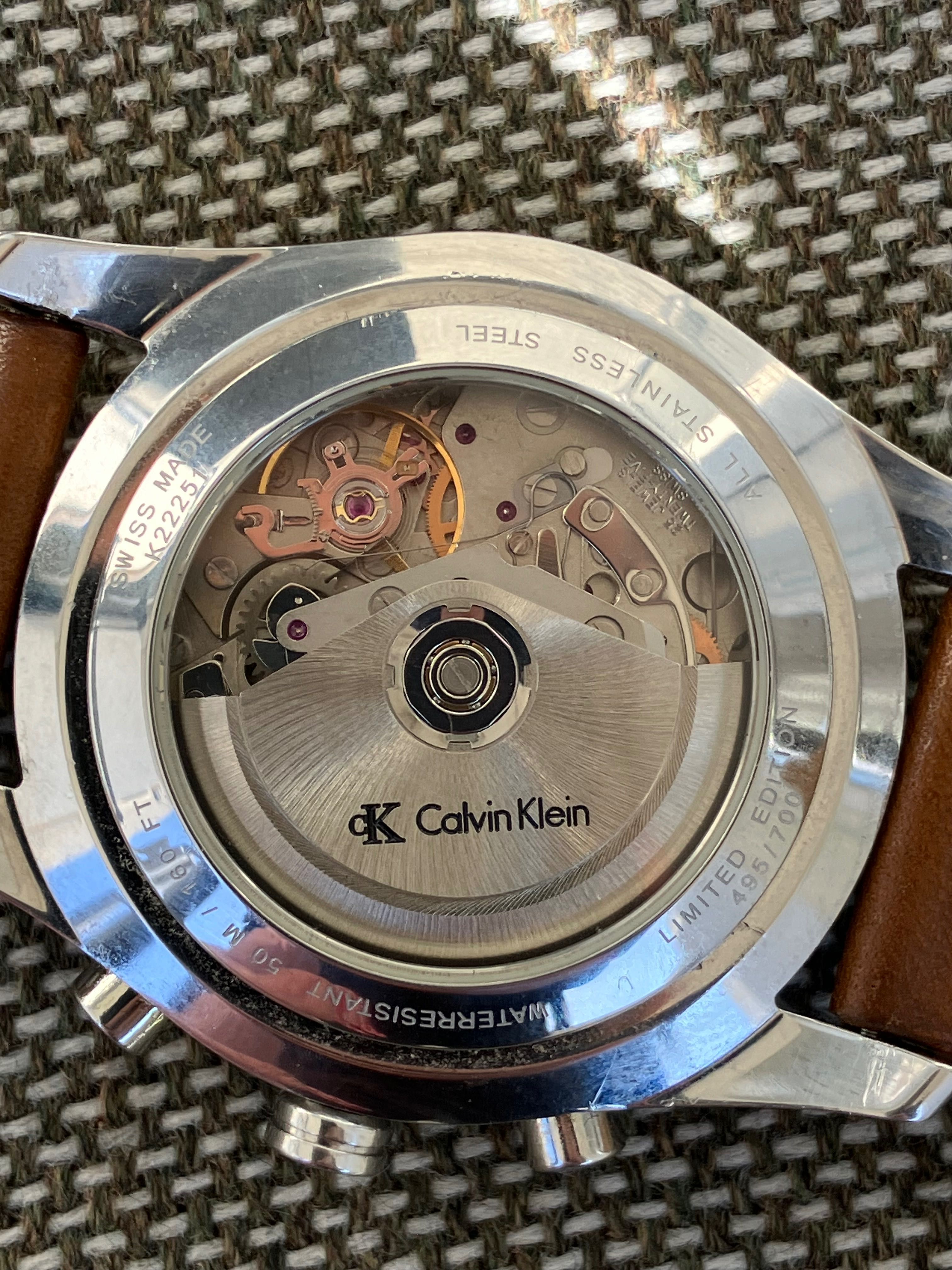 Calvin Klein Automatic Chronograph ETA 7750 Valjoux Limited Edition