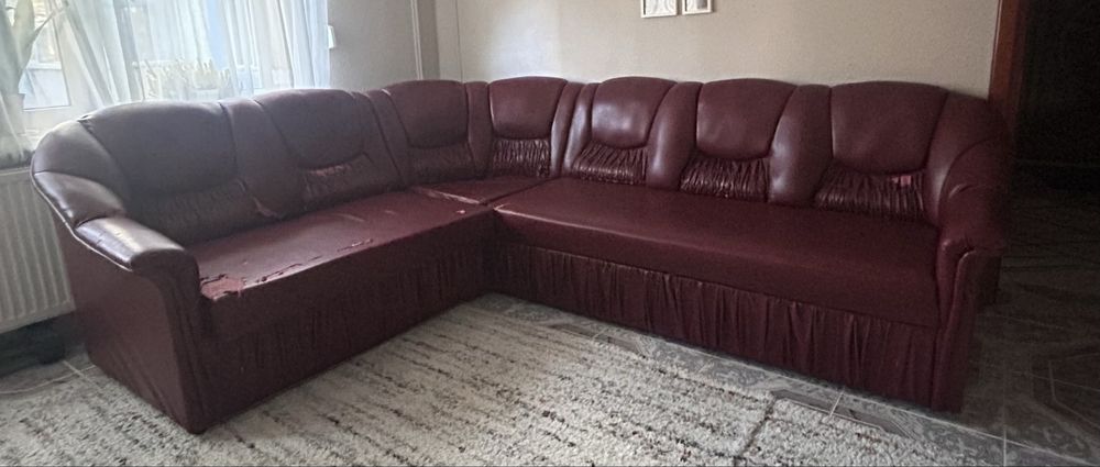 Canapea extensibila + fotoliu