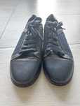 Pantofi casual piele, bleumarin cu maro, mărimea 42