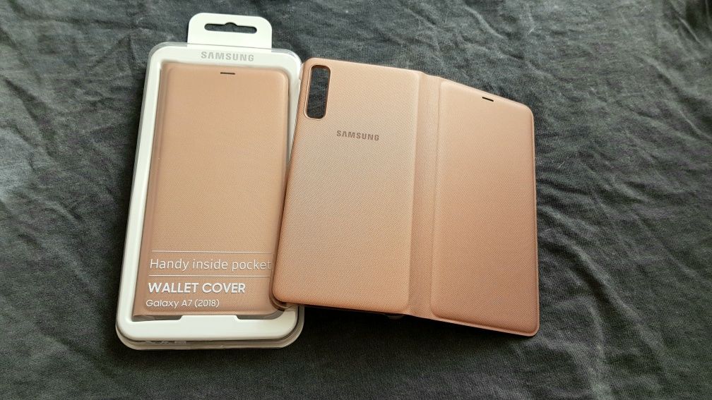 Husa Originala Samsung Galaxy A7 2018 flip cover noua activa