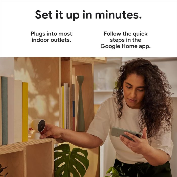 Camera supraveghere interior GOOGLE NEST Cam 2nd gen. Control vocal