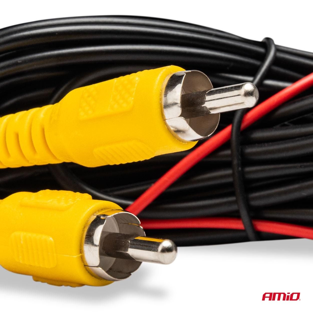 Hd-340 камера за заден ход при паркиране 12v 720p amio 03536