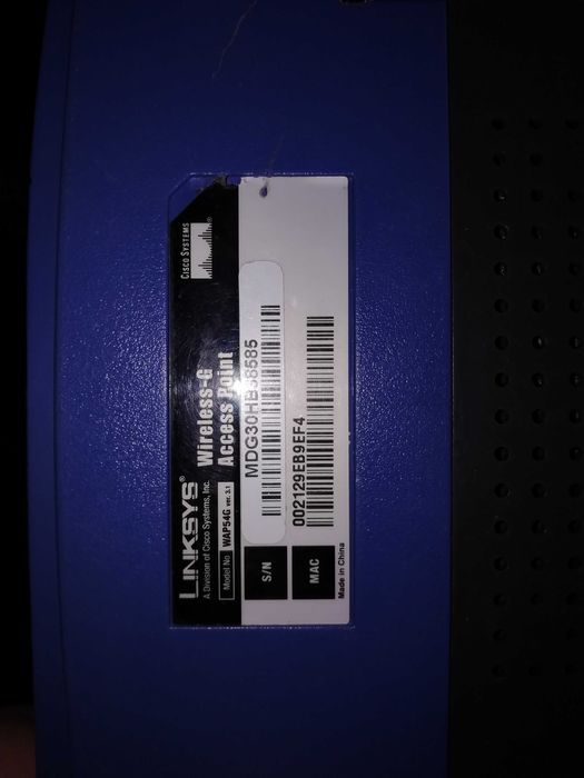 Linksys WAP54G- Access Point