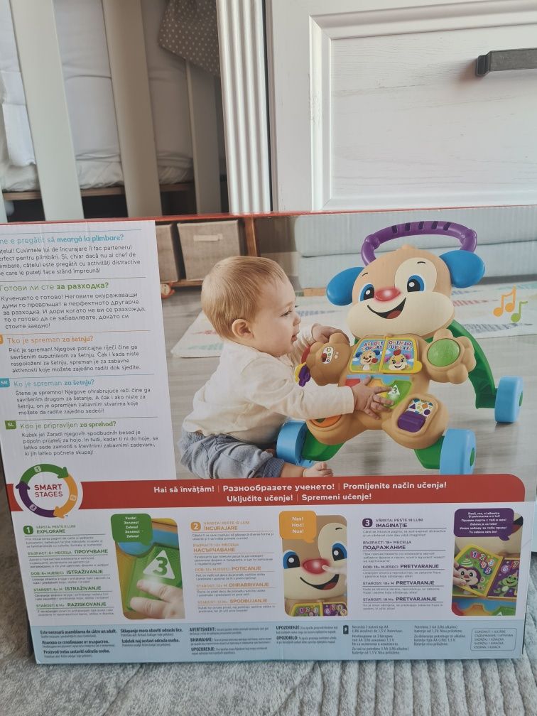 Музикална проходилка кученце Fisher price smart stages