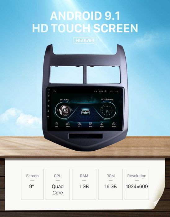 Navigatie Auto Android Chevrolet Captiva Aveo Epica Kallos Spark