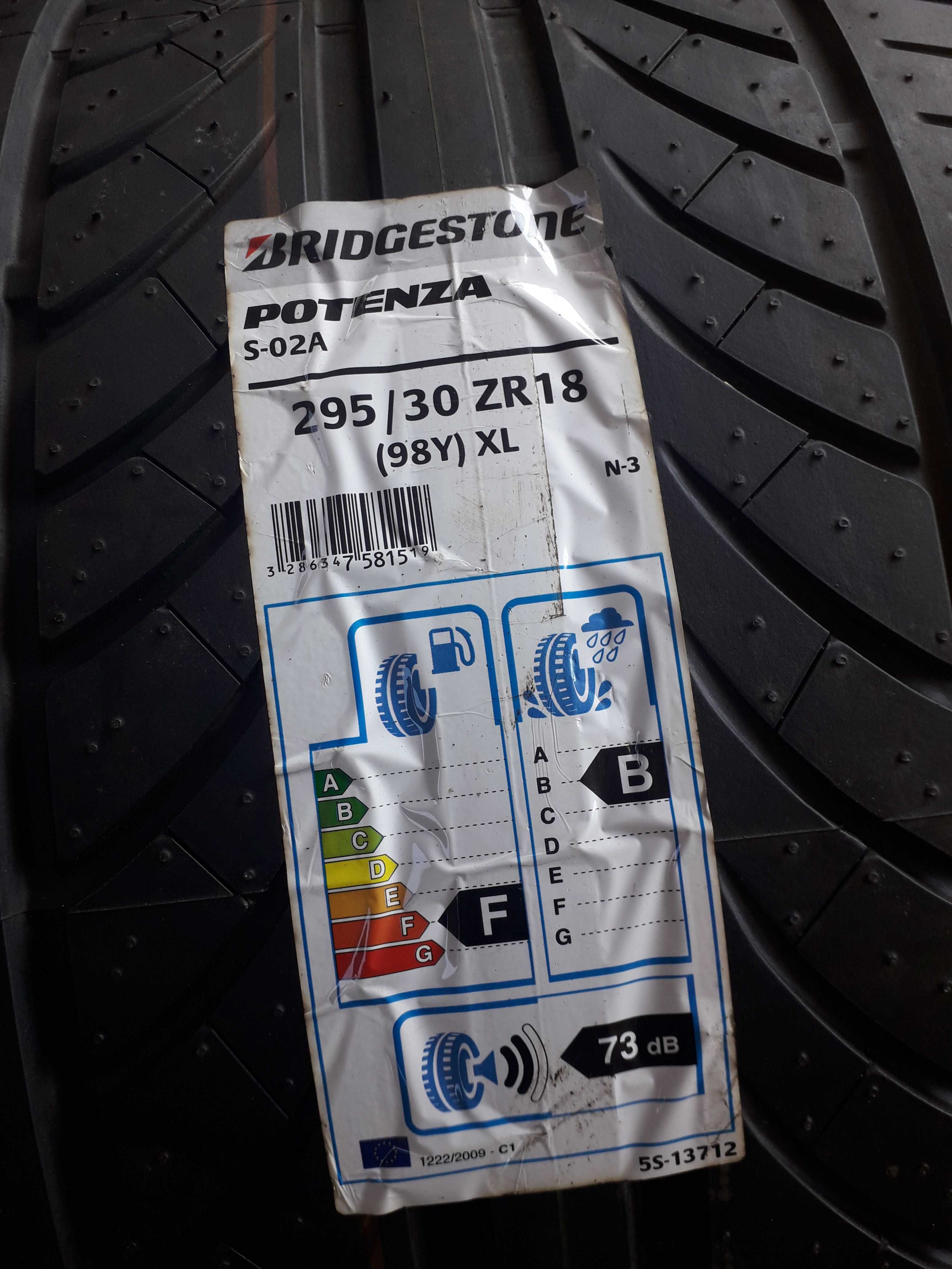 2 Нови летни гуми R18 295/30 Bridgestone Potenza S-02A 98Y N3 JAPAN