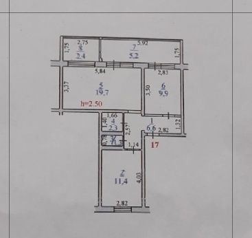 Продаётся 2х комн.квартира.