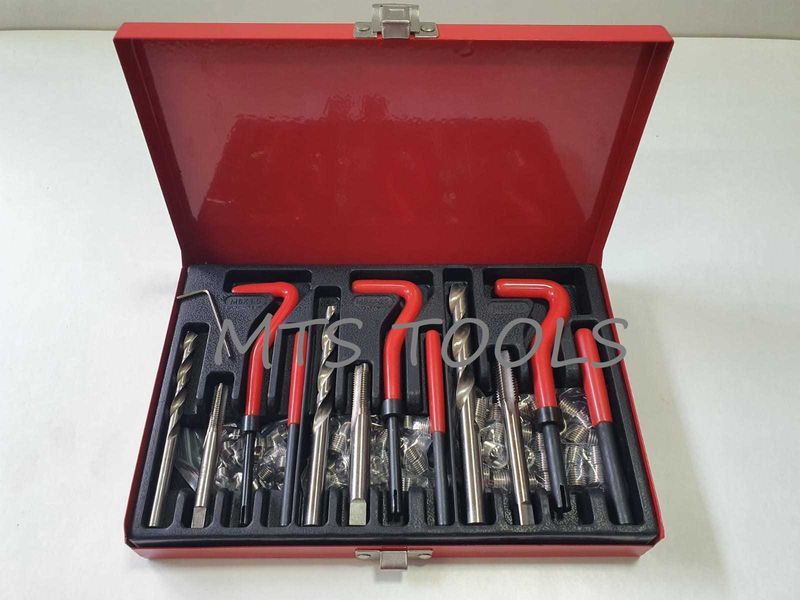 Trusa reparat filete cu insertie filiera m6 m8 m10 88 piese