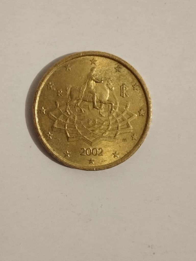 Moneda 50 euro centi din 2002